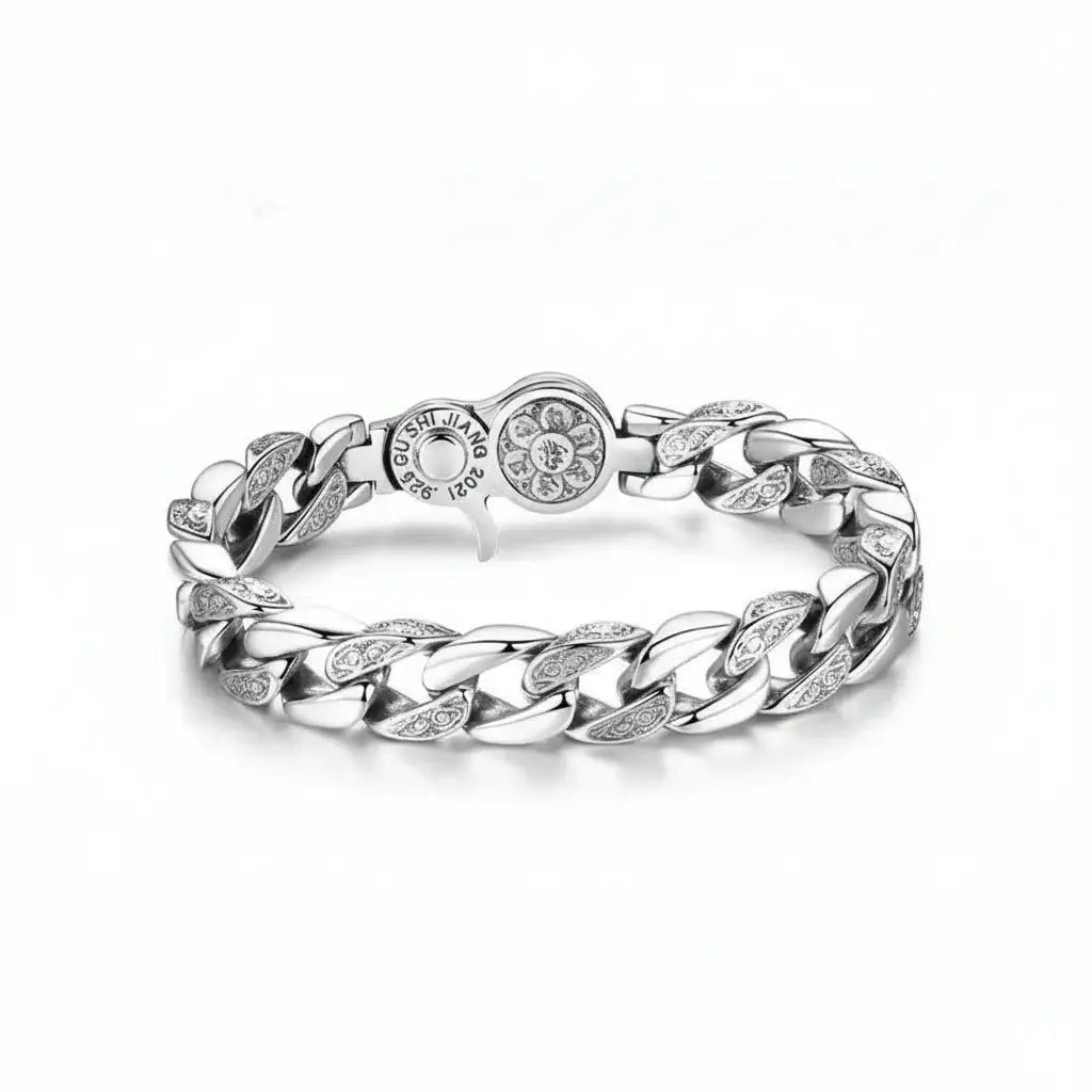 Vintage silver bracelet for men Retro Chain Link Jewelry for Men