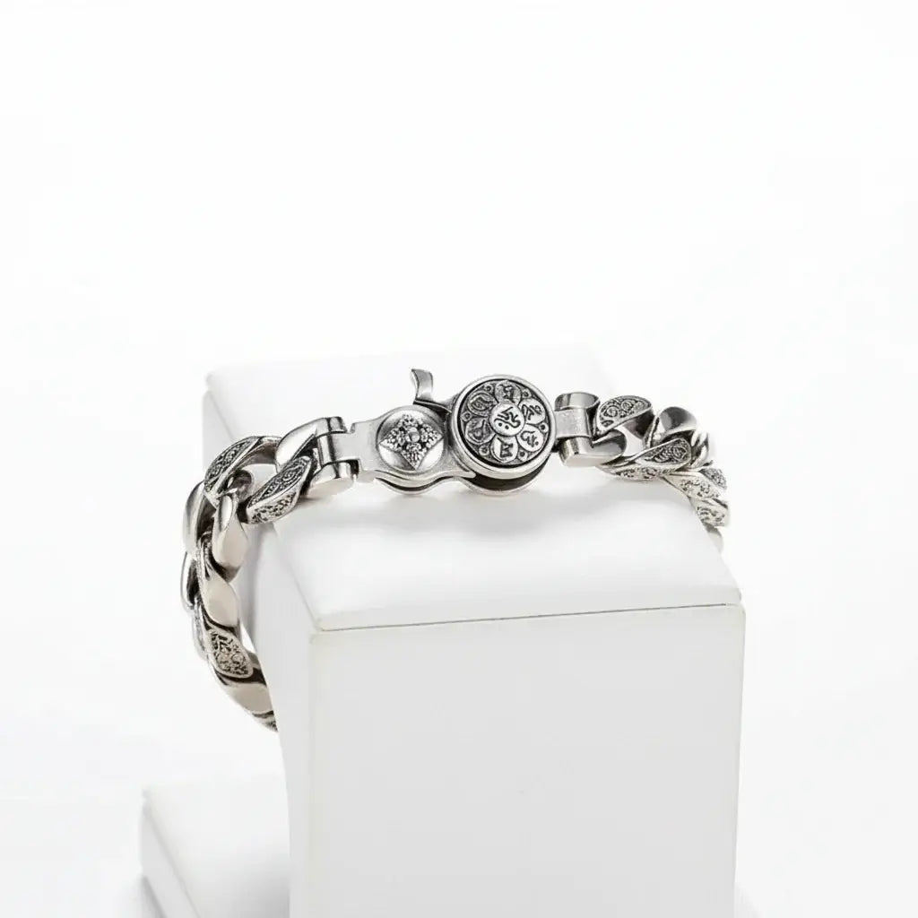 Vintage silver bracelet for men Retro Chain Link Jewelry for Men