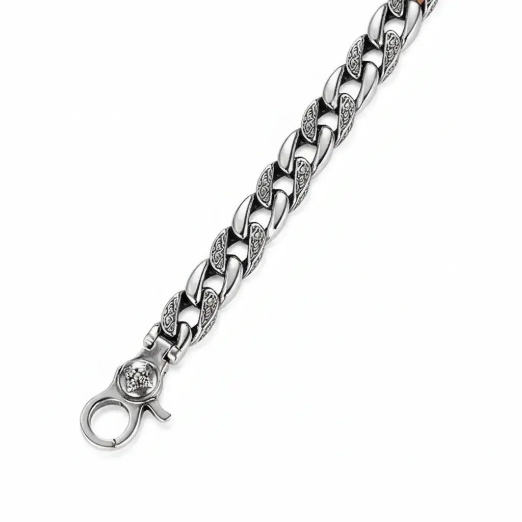 Vintage silver bracelet for men Retro Chain Link Jewelry for Men