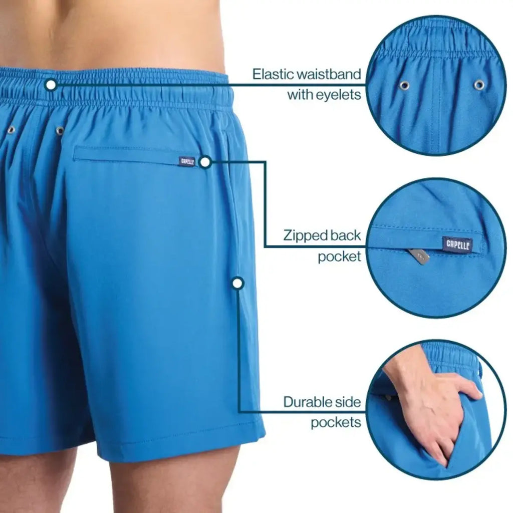 Men’s Premium Compression-Lined Hybrid Shorts – Black Onyx