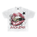 Rockstar White Tee